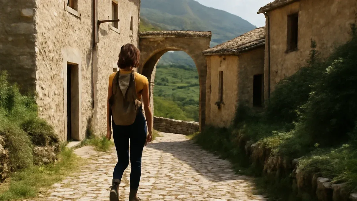 Itinerario tra paese e campagna: come individuare i tratti pedonali sulla mappa