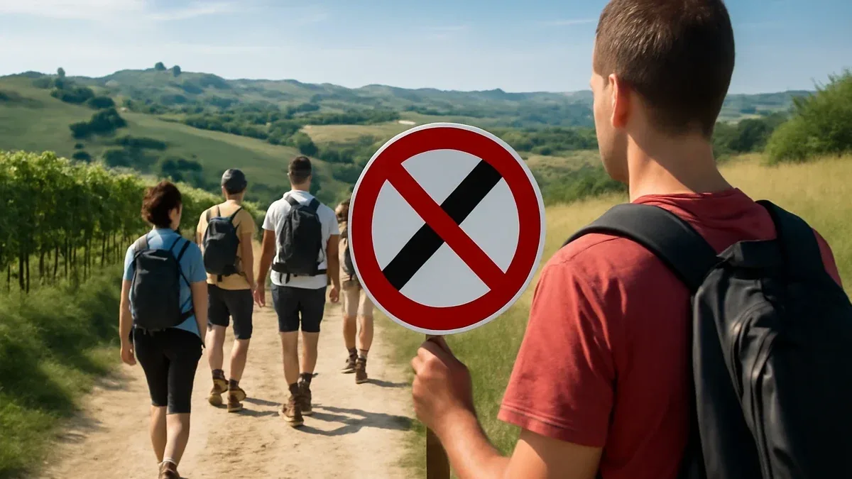 Come evitare un appoggio rumoroso dei bastoncini sull'asfalto